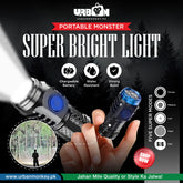 Three-Eyed Monster Mini Flash Super Power Flashlight